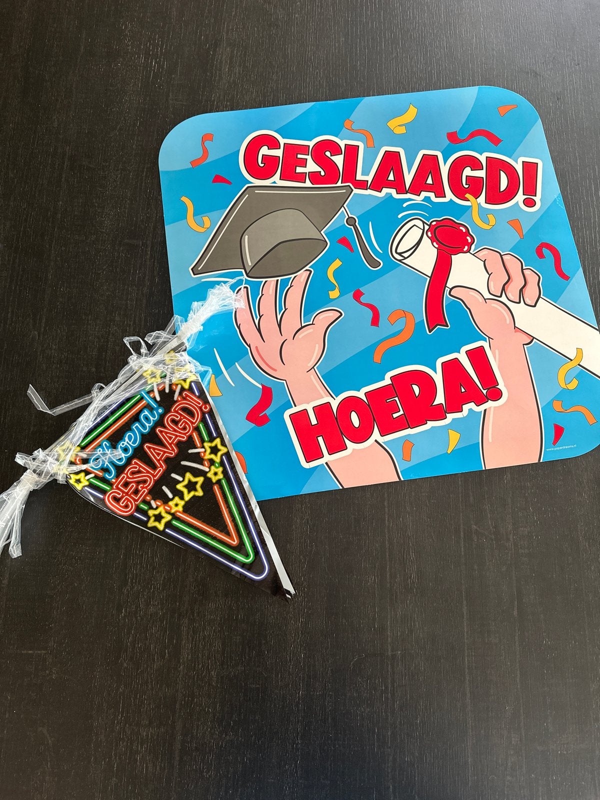 Geslaagd Feestpakket: Poster en Slinger, Ophalen, Nieuw, Versiering, Overige