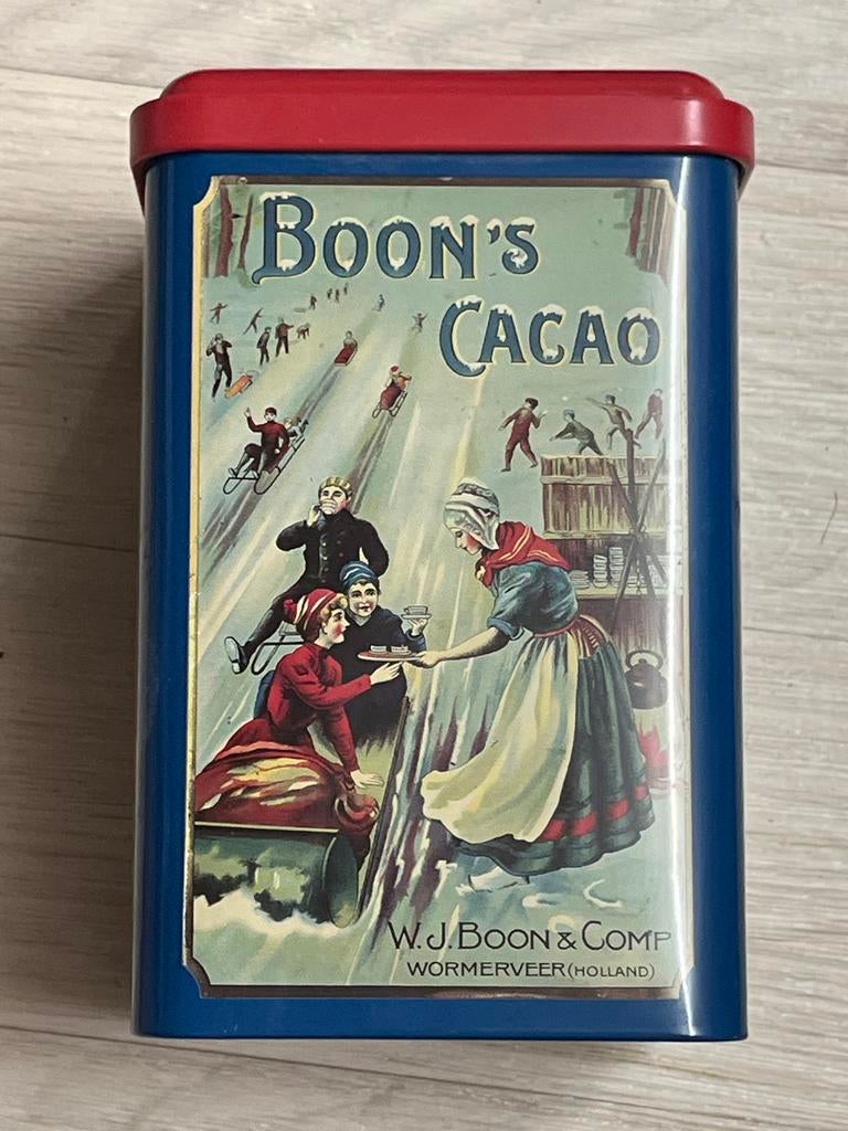 Vintage Boon's Cacao Blik - Wormerveer Holland, Verzamelen, Blikken, Ophalen of Verzenden, Zo goed als nieuw, Overige, Overige merken