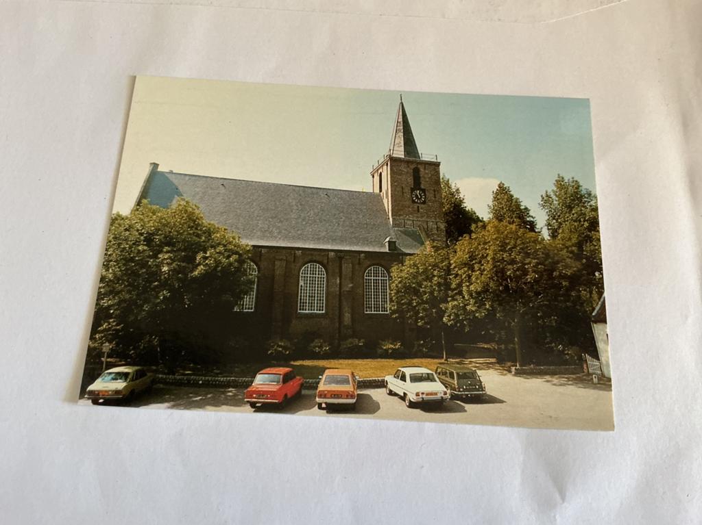O155 Kortgene kerk  Peugeot, Verzamelen, Ophalen of Verzenden, 1960 tot 1980, Zuid-Holland
