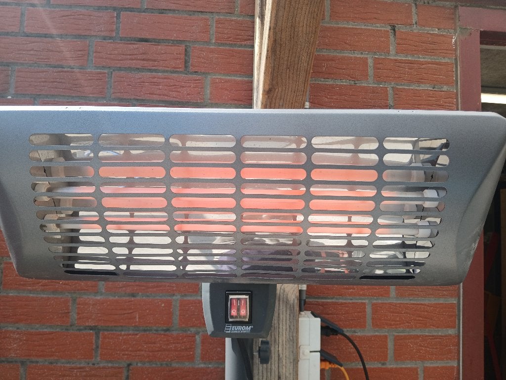 Terras heater, Tuin en Terras, Terrasverwarmers, Ophalen, Zo goed als nieuw, Elektrisch, Vloer