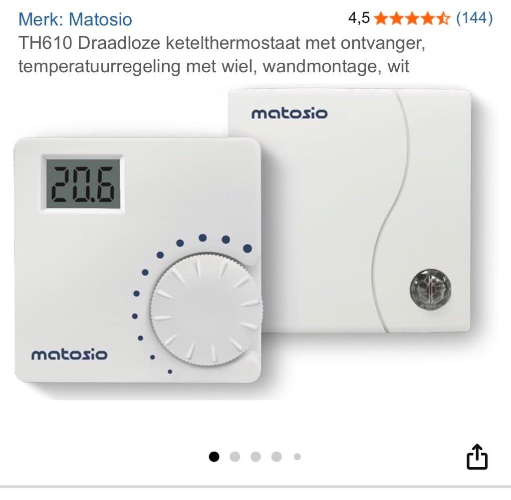 MatosioTH610 nieuw wireless thermostaat, Ophalen of Verzenden, Nieuw