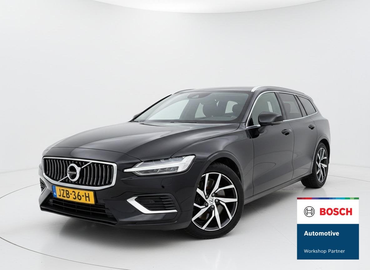 Volvo V60 2.0 T6 Recharge AWD Inscription LEER - NAVI - CRUI, Auto's, Volvo, Stof, Gebruikt, Euro 6, 4 cilinders