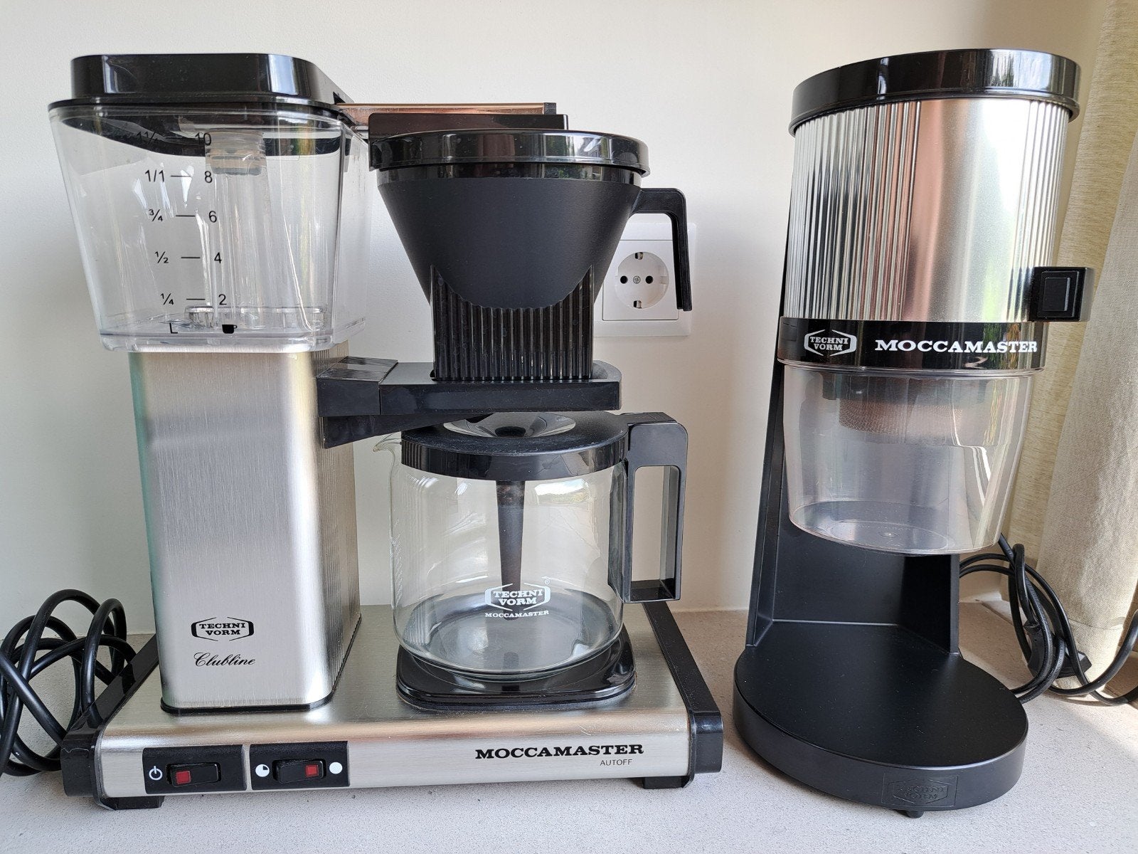 Technicum Moccamaster KBG 741 & Moccamaster KM4 koffiemolen, Witgoed en Apparatuur, Koffiezetapparaten, Koffiemachine, Ophalen of Verzenden
