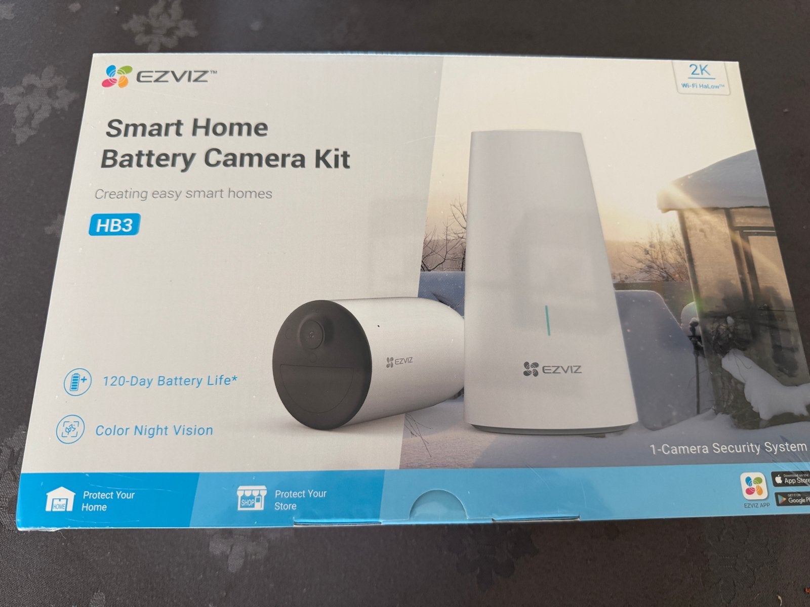 EZVIZ Smart Home Batterij Camera Kit HB3 - Nieuw, Ophalen of Verzenden, Nieuw, Buitencamera