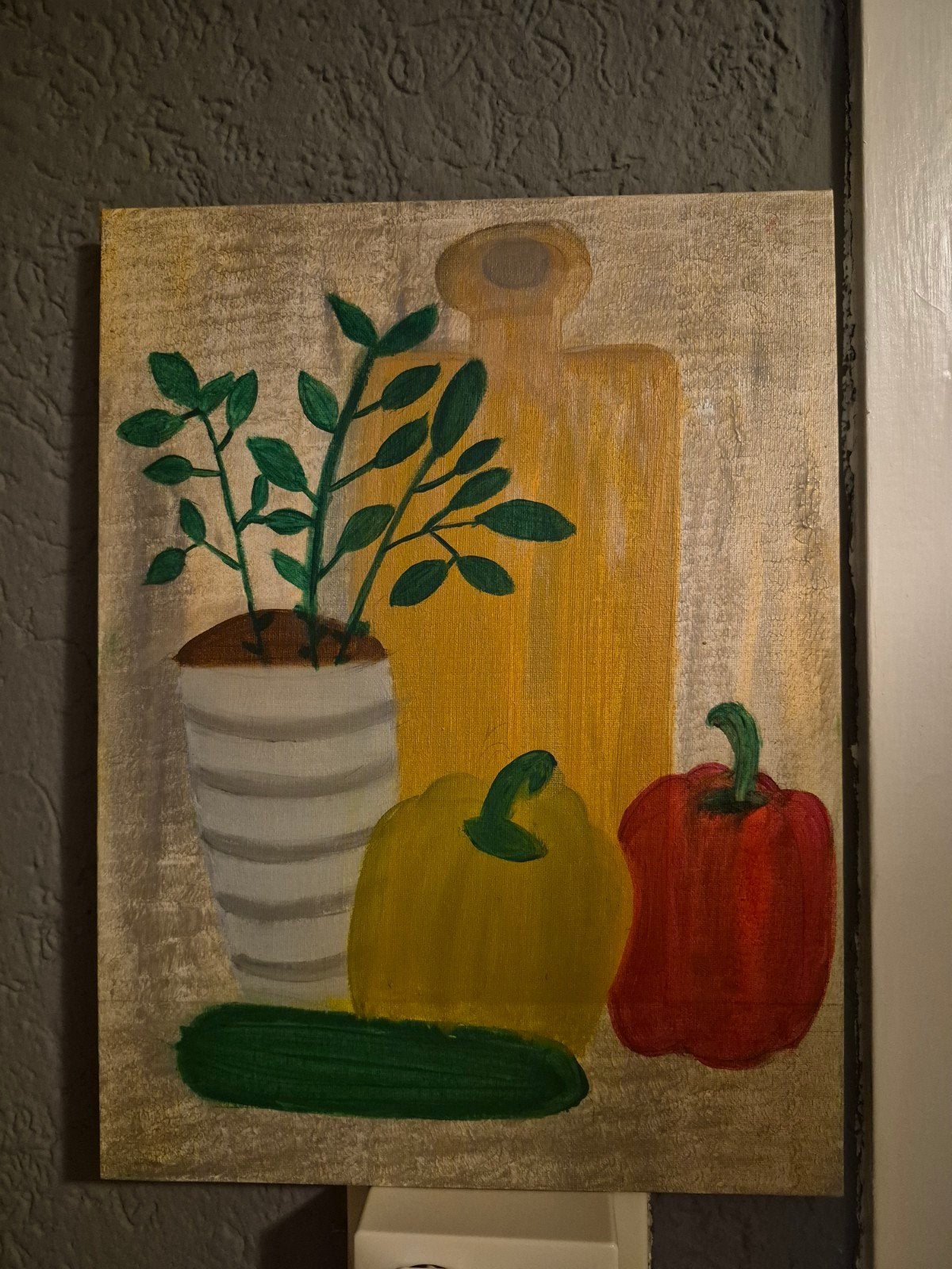 Stilleven met groenten en kruiden, Antiek en Kunst, Ophalen of Verzenden