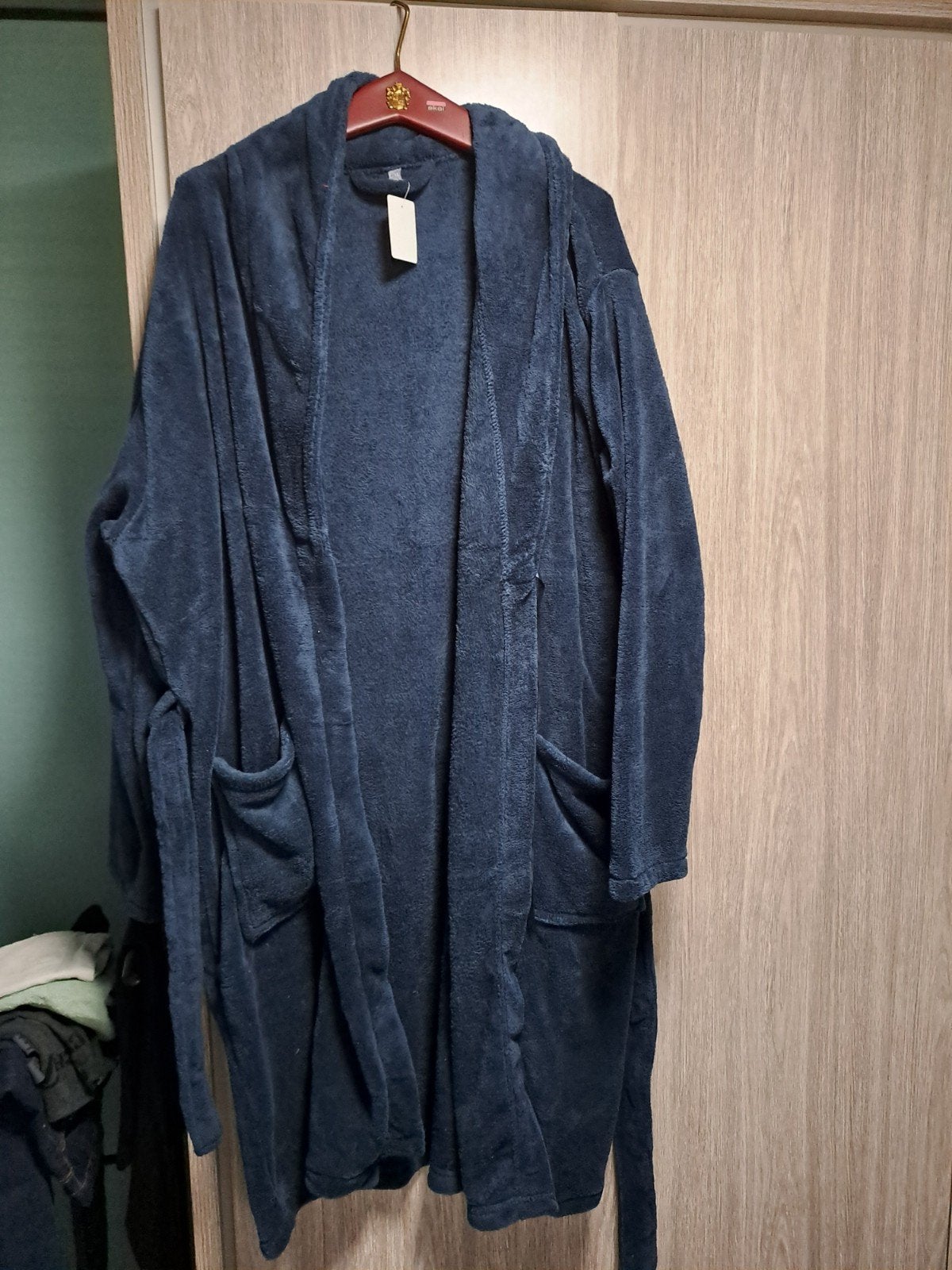 Heren badjas maat L/XL, Ophalen of Verzenden, Blauw, Overige, Badjas