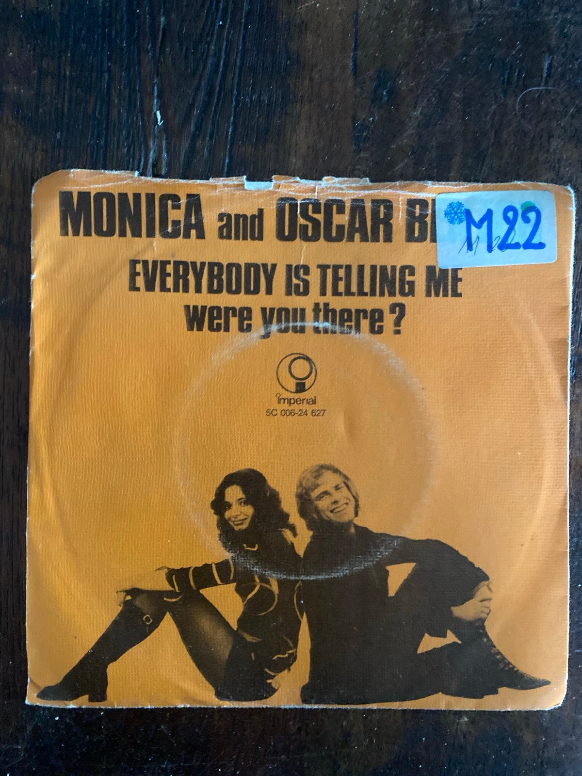 Monica & Oscar Benton - Everybody Is Telling Me 7 inch, Cd's en Dvd's, Gebruikt, 7 inch, Pop, EP
