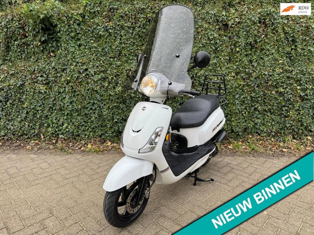 SYM Fiddle 2 EURO5 Windscherm SMOKE BETAAL met in3, S, Benzine, Fiddle, 50 cc