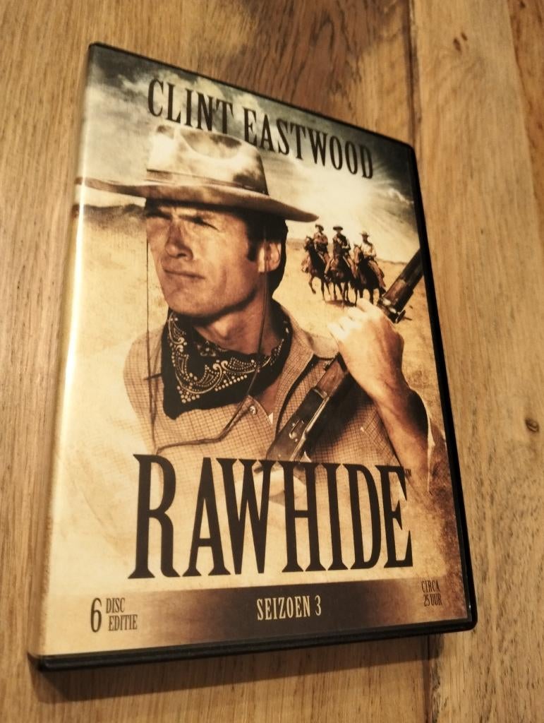 Dvd box 6 disc Rawhide seizoen 3 NLO Clint Eastwood, Vanaf 12 jaar, Ophalen of Verzenden, Zo goed als nieuw, Actie en Avontuur