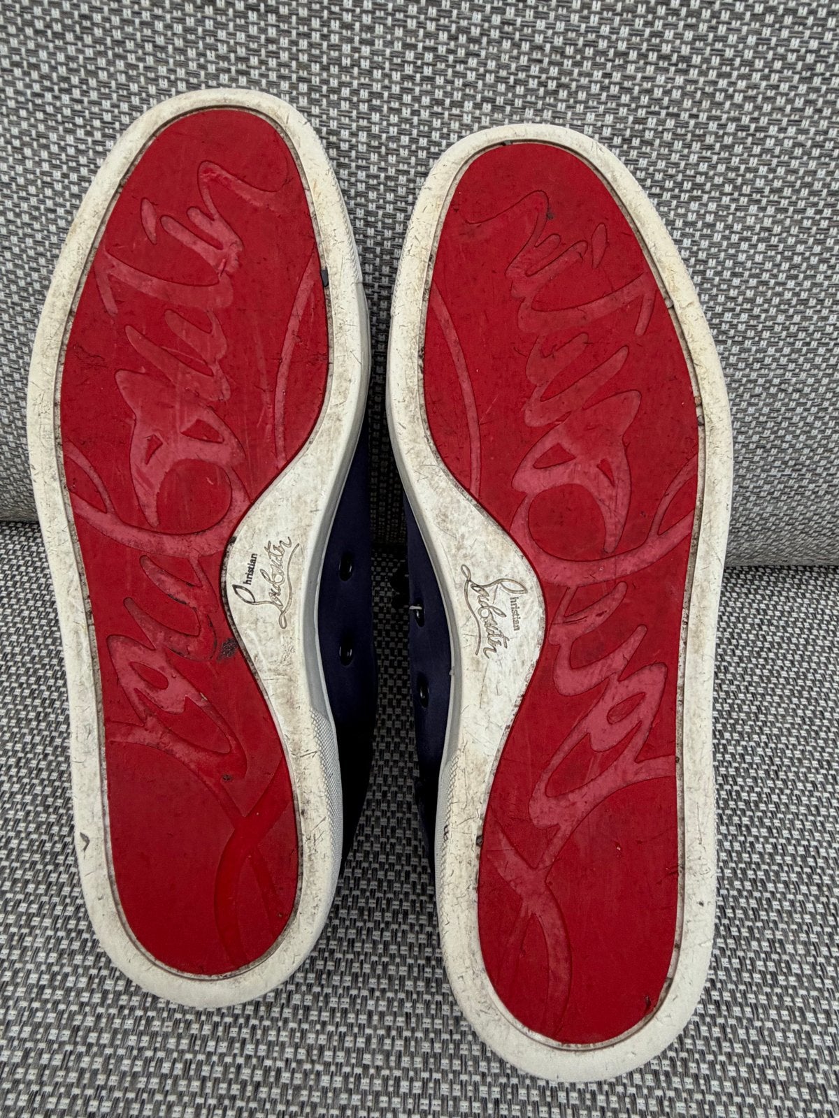 Christian Louboutin Sneakers Maat 43, Ophalen of Verzenden, Gedragen, Blauw, Sneakers of Gympen