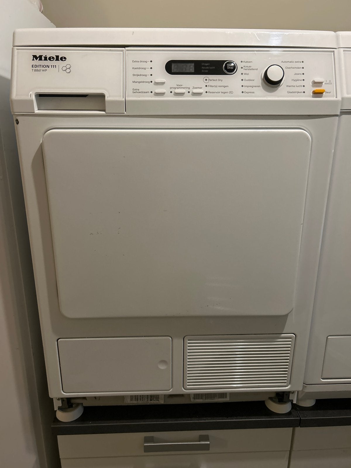Miele T8861WP wasdroger met aardlekfout - Bieden, Witgoed en Apparatuur, 6 tot 8 kg, Overige typen, Ophalen of Verzenden, Voorlader