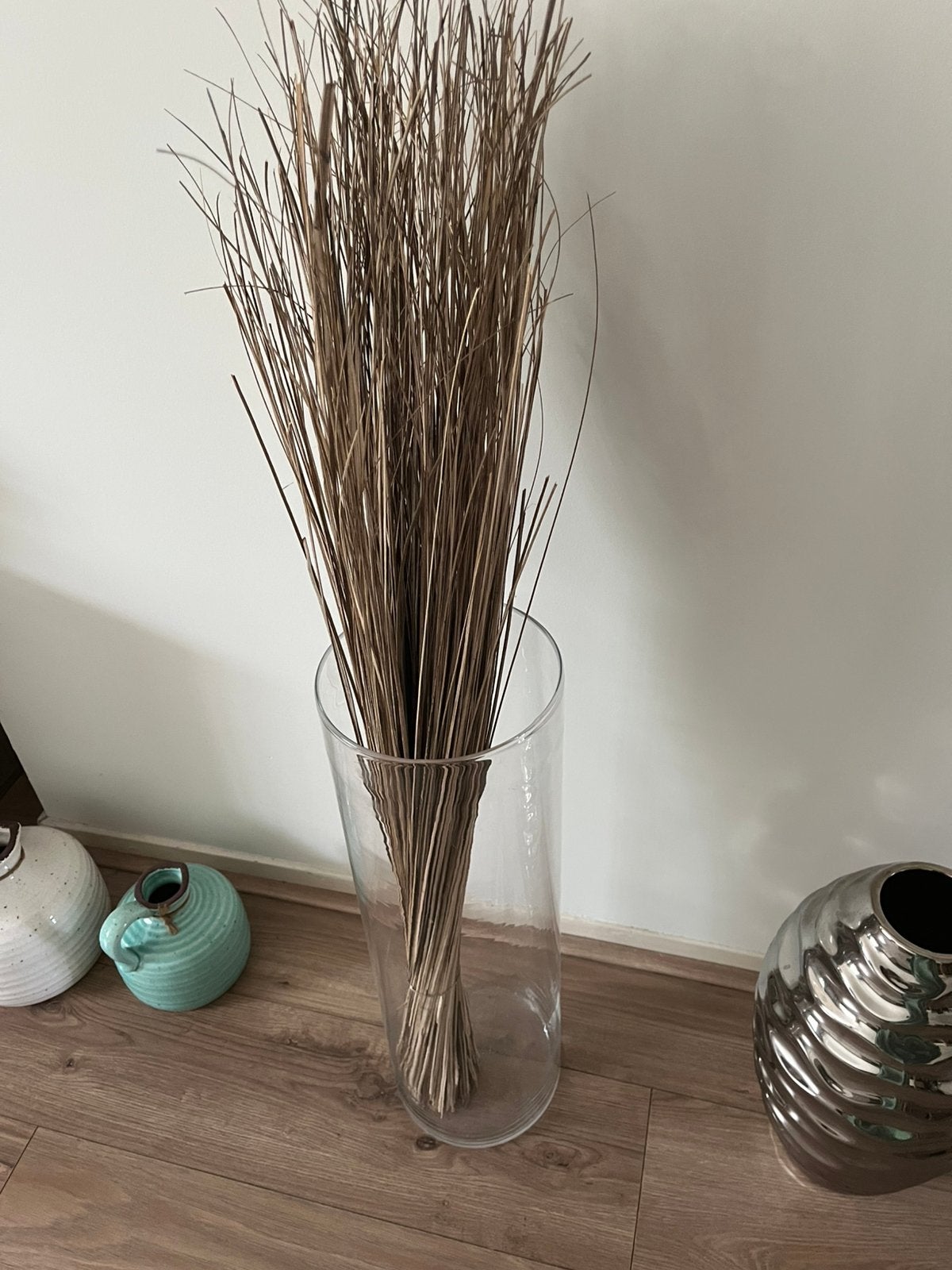 Mooi vaas van 60cm en 20cm breed met inhoud, Ophalen of Verzenden, Zo goed als nieuw, Zadel