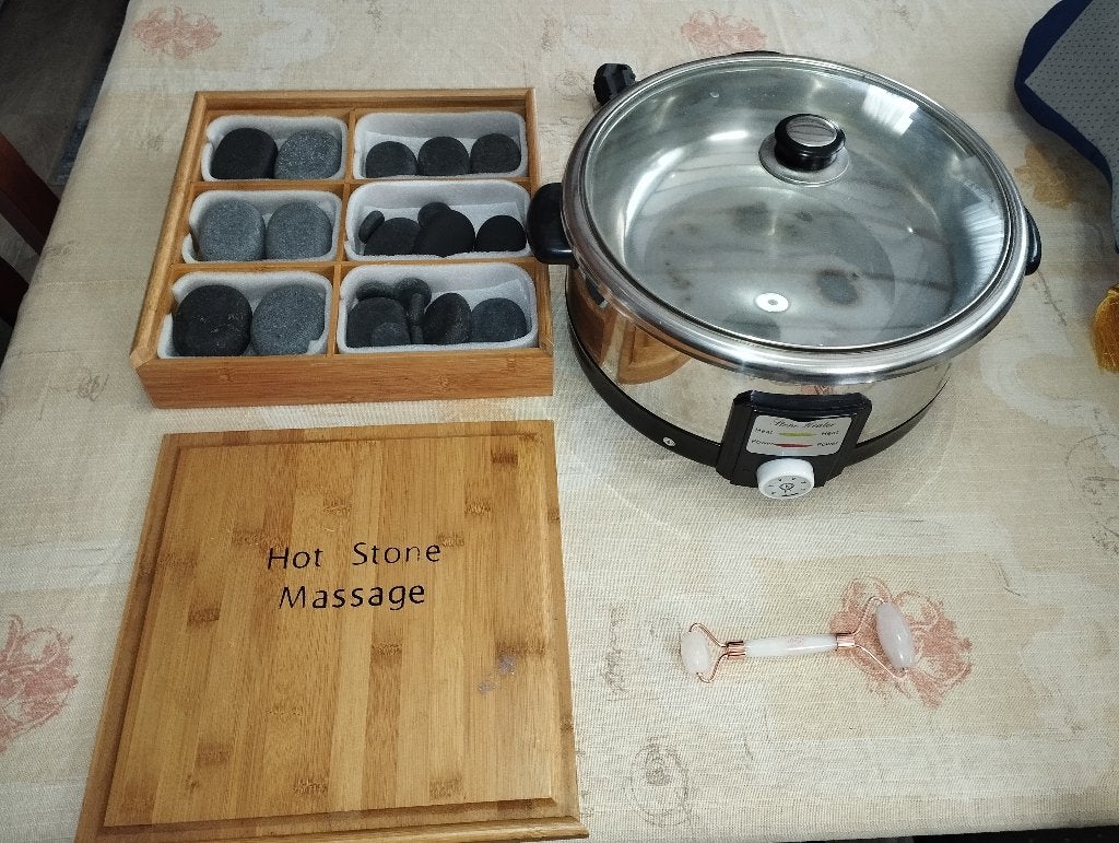 Hotstone set, Ophalen, Zo goed als nieuw, Hotstone