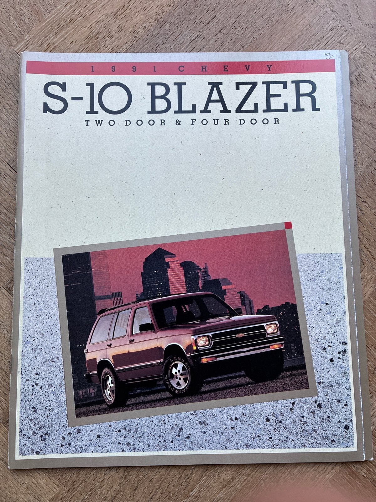 1991 Chevrolet S-10 Blazer brochure, Verzenden, Zo goed als nieuw, Chevrolet
