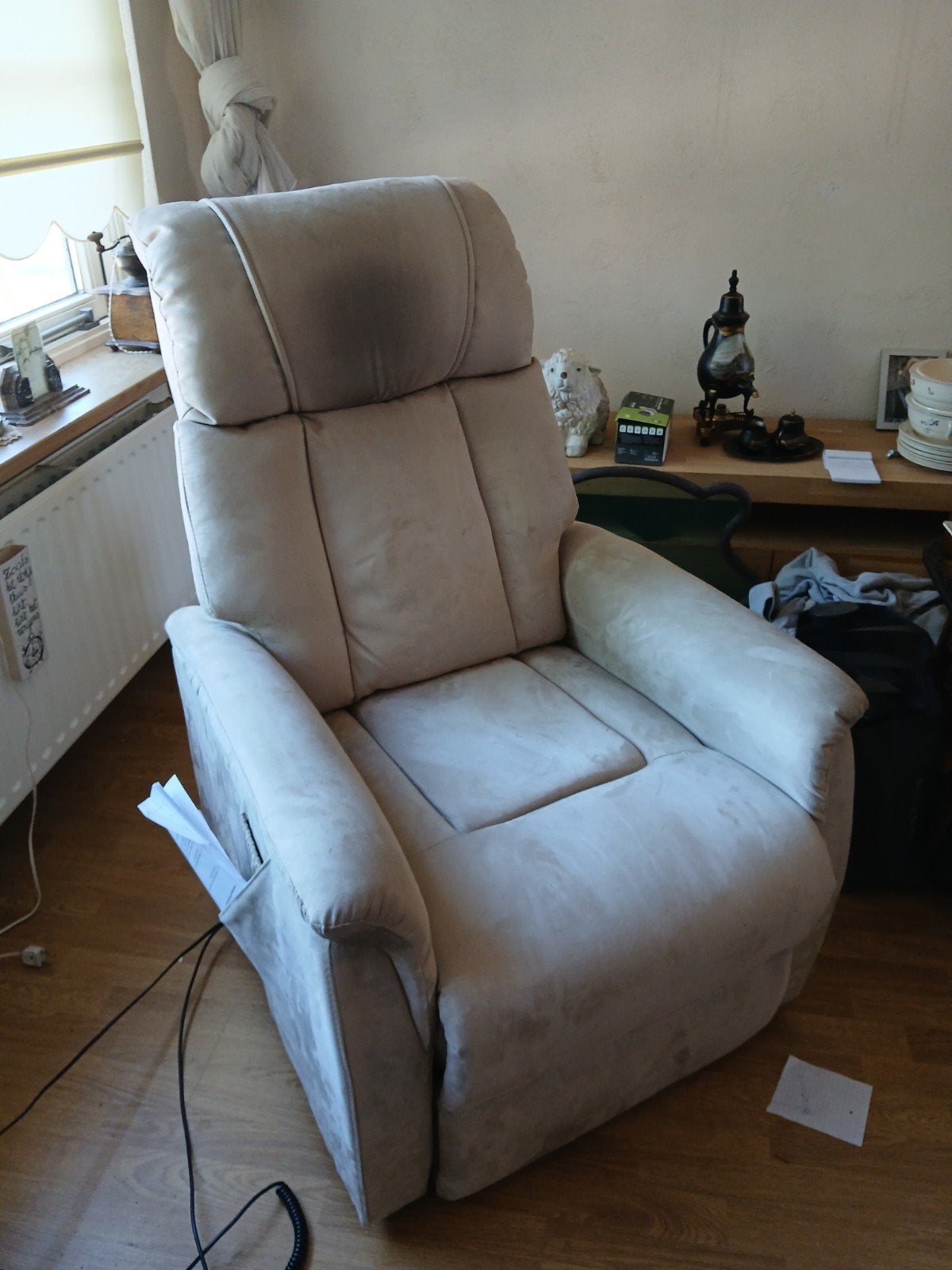 Leen Bakker Colorado TV-fauteuil met motor. Sta op stoel, Ophalen, Gebruikt, Modern, Comfort, 75 tot 100 cm
