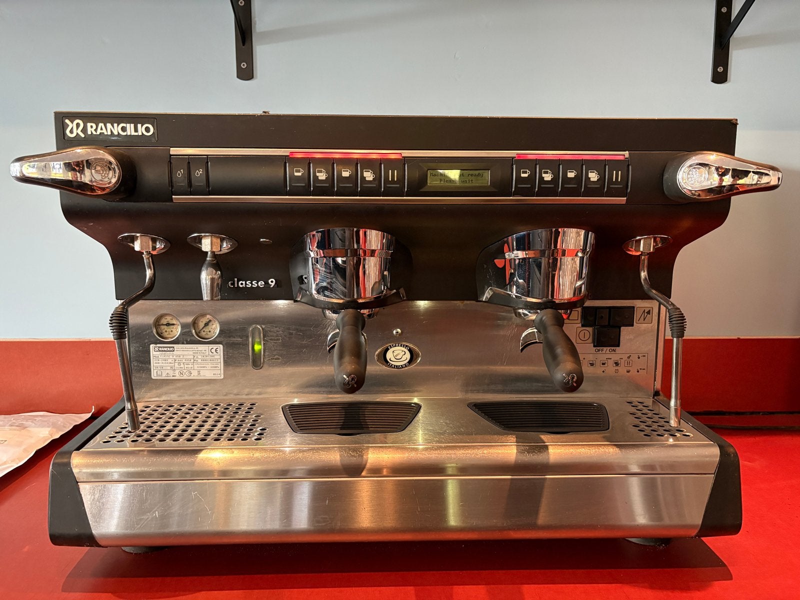 Rancilio Classe 9 USB 2 Espressoapparaat - Gereviseerd, Ophalen, Gebruikt, Espresso apparaat, Gemalen koffie