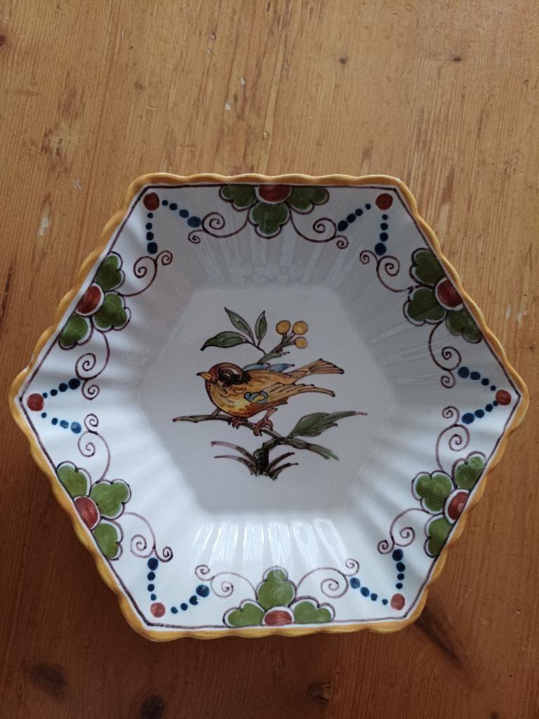   Handbeschilderd bordje Makkums aardewerk, Verzenden