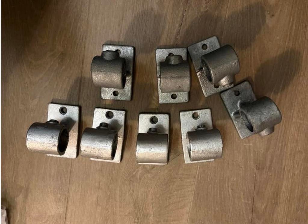 Diverse Steigerbuis Koppelstukken 27mm - Voetplaat, Knie, T-, Verzenden, Zo goed als nieuw, Onderdelen Kart