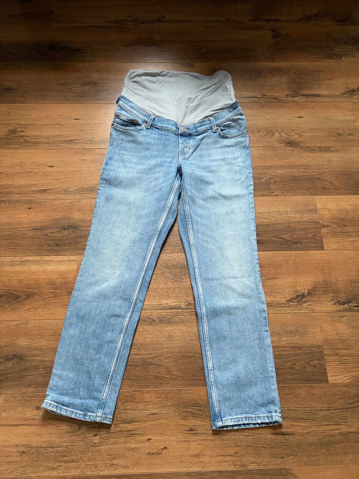 MAMA Slim Straight Ankle Jeans Maat M, Maat 38/40 (M), Blauw, Ophalen of Verzenden, Zo goed als nieuw