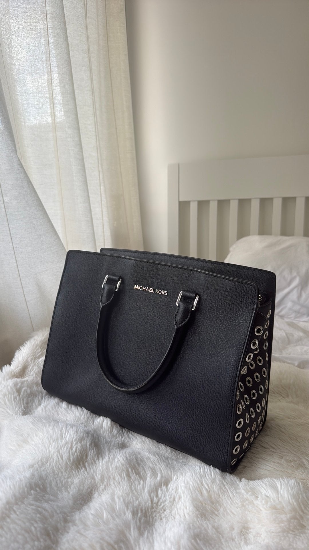 micheal kors handtas, Sieraden, Tassen en Uiterlijk, Tassen | Damestassen, Ophalen of Verzenden, Gebruikt, Zwart, Handtas