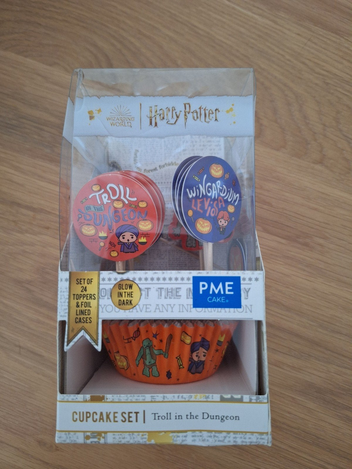 Harry Potter Cupcake Set - Troll in the Dungeon, Hobby en Vrije tijd, Taarten en Cupcakes maken, Ophalen of Verzenden, Nieuw, Cupcakes