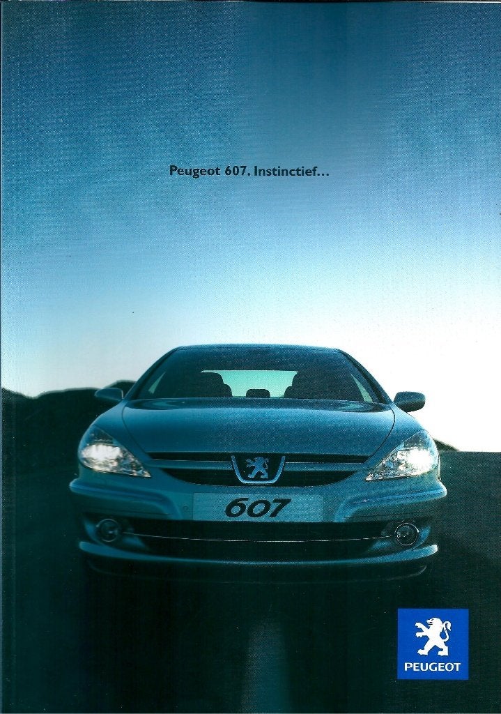 Brochure Peugeot 607 Oktober 2005, Ophalen of Verzenden, Gelezen, Peugeot