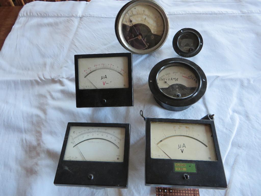 Diverse volt ampere meters vintage / antiek, Antiek en Kunst, Ophalen of Verzenden