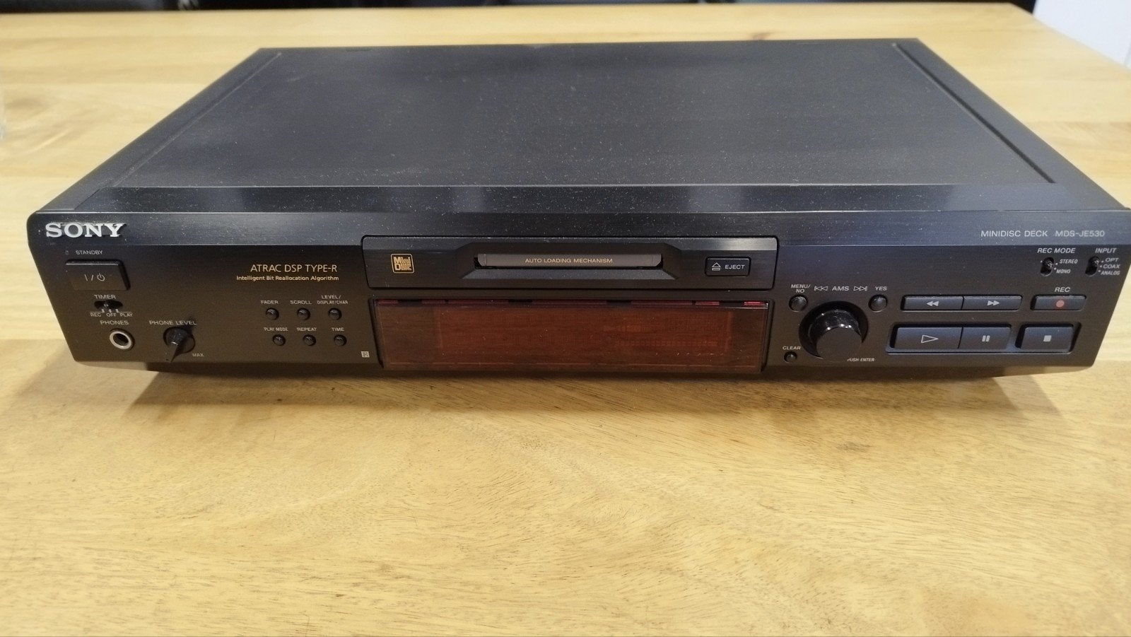 Sony minidisc MDS JE530, Ophalen of Verzenden, Zo goed als nieuw