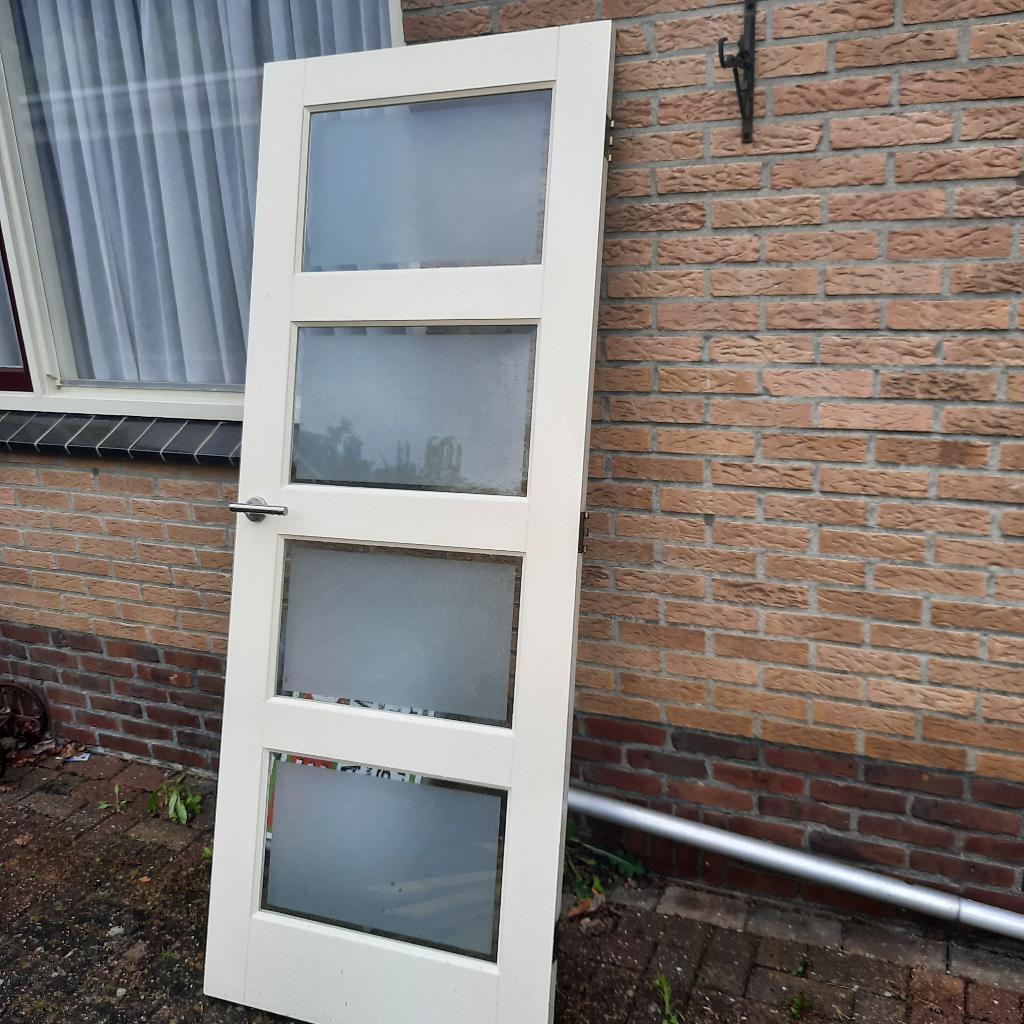 huiskamerdeur, 80 tot 100 cm, Binnendeur, Ophalen of Verzenden, Zo goed als nieuw