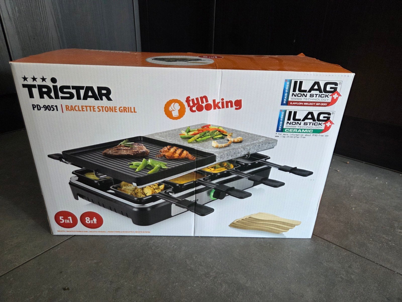 Tristar PD-9051 Raclette Stone Grill - Nieuw in doos, Ophalen of Verzenden, Nieuw