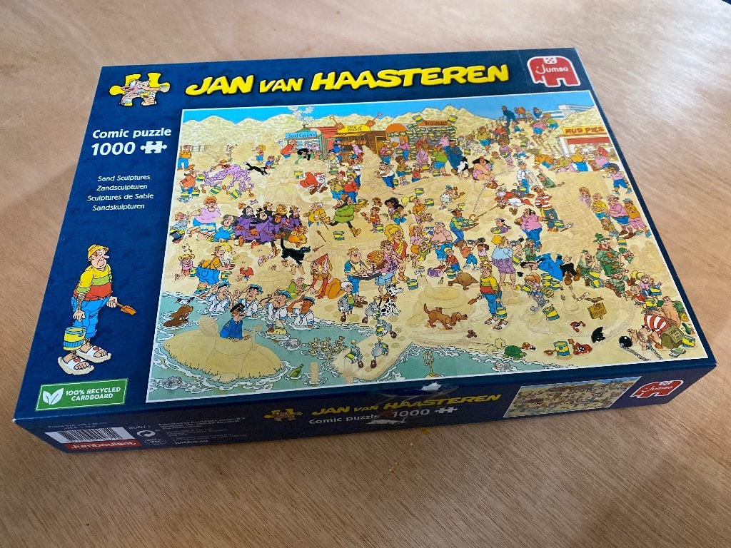 Jan van Haasteren Zandsculpturen puzzel, Ophalen, 500 t/m 1500 stukjes, Gebruikt, Legpuzzel