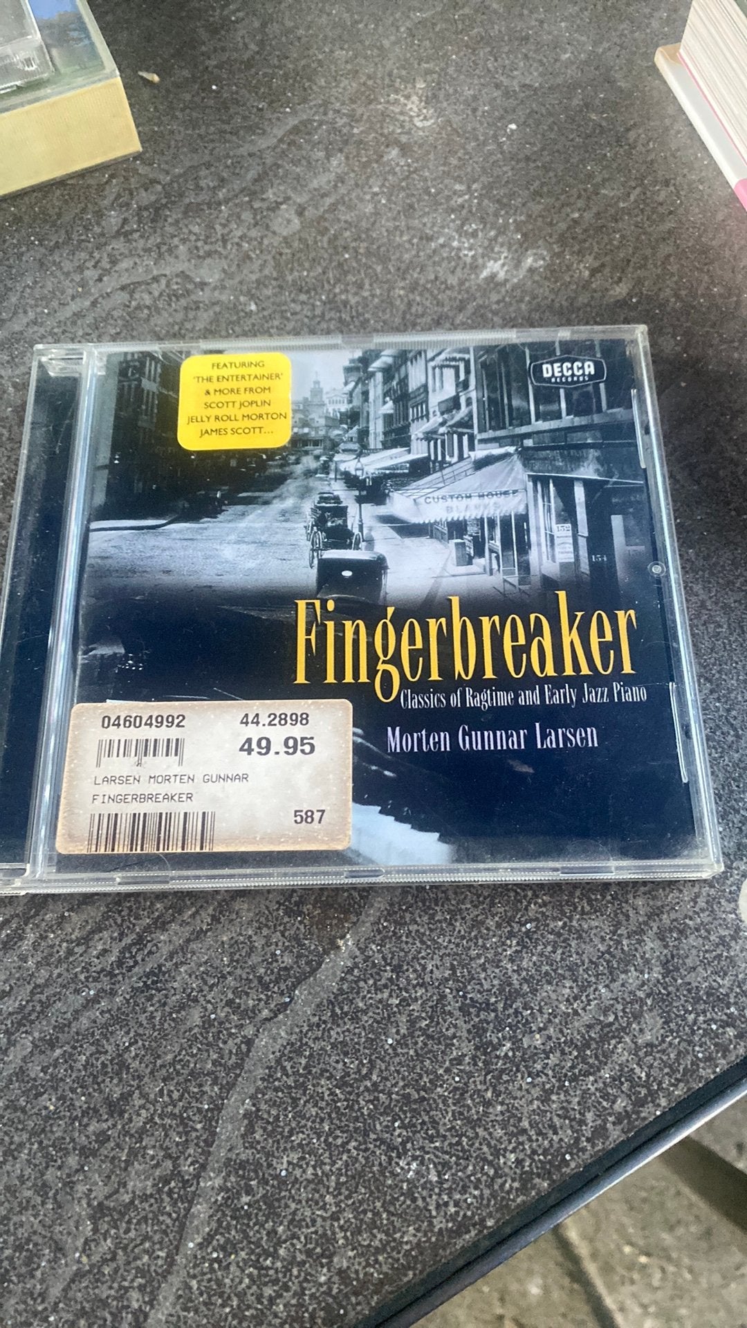 Cd morten gunnar larsen, fingerbreaker, Ophalen of Verzenden, Classicisme, Zo goed als nieuw, Overige typen