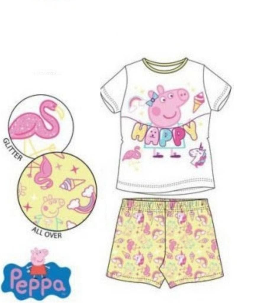 Peppa Pig Shortama / Zomer Pyjama WG - maat 116 - Katoen, Nacht- of Onderkleding, Meisje, Nieuw, Ophalen of Verzenden