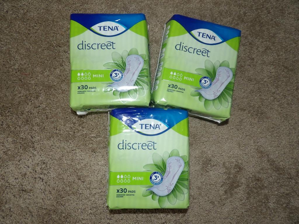 TENA LADY DISCREET MINI 6 x 30 stuks = 180 stuks voor 20,00, Diversen, Verpleegmiddelen, Nieuw, Ophalen of Verzenden