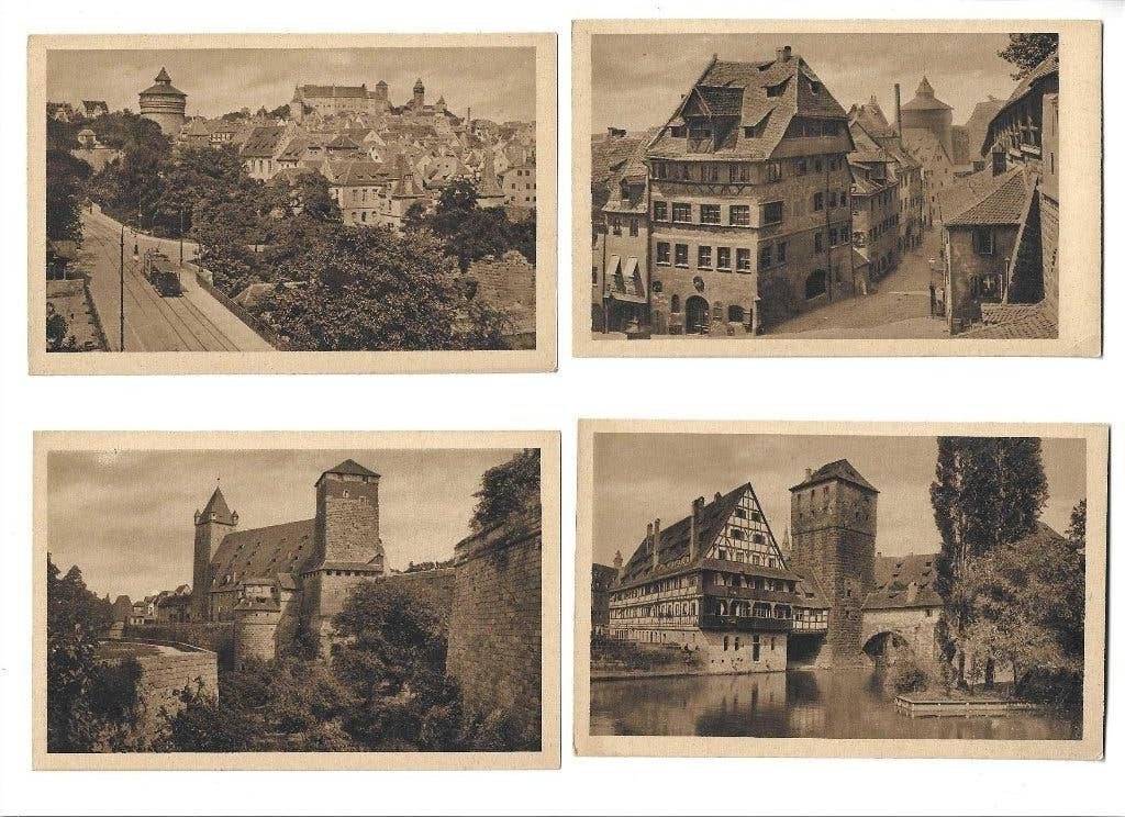 duitsland 1920 nürnberg  12x  uit j.goudstikker nalatenschap, Verzamelen, Ophalen of Verzenden, Voor 1920, Ongelopen, Duitsland