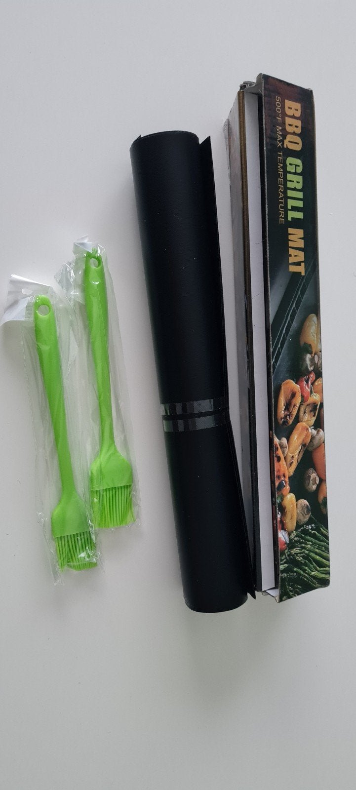 BBQ Grill Mat met Kwasten - Nieuw in Verpakking, Ophalen of Verzenden, Nieuw, Onbekend