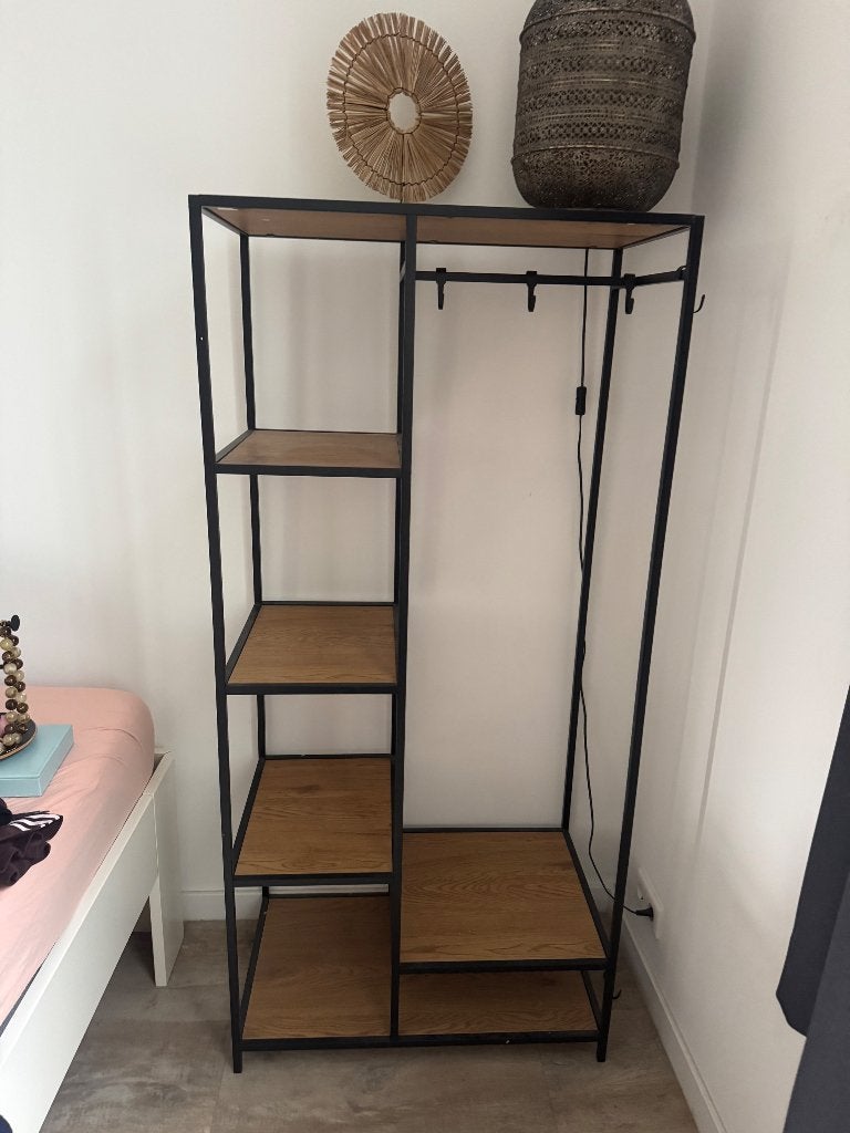 Kast met kledingrek, Ophalen, Met plank(en), 50 tot 100 cm, Zo goed als nieuw