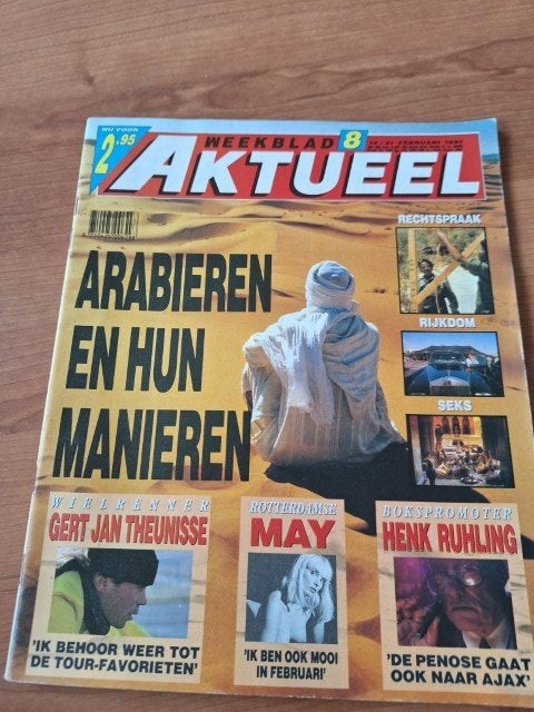Aktueel 1991 Nana Mourkouri Dennis Hopper Henk Ruhling, Verzenden, Gelezen, Overige typen