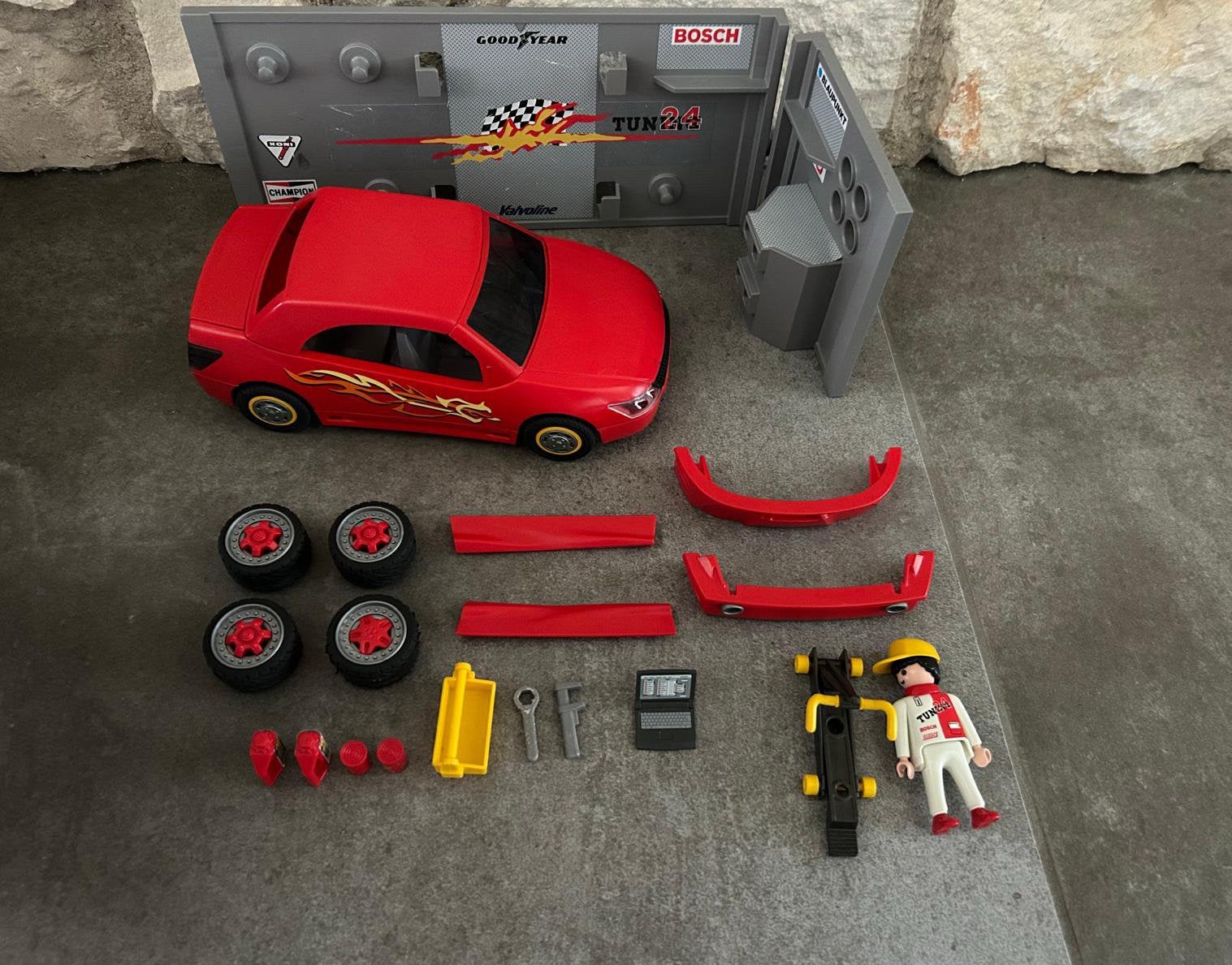 Playmobil 4321 Sportwagen met werkplaats, Ophalen of Verzenden, Gebruikt