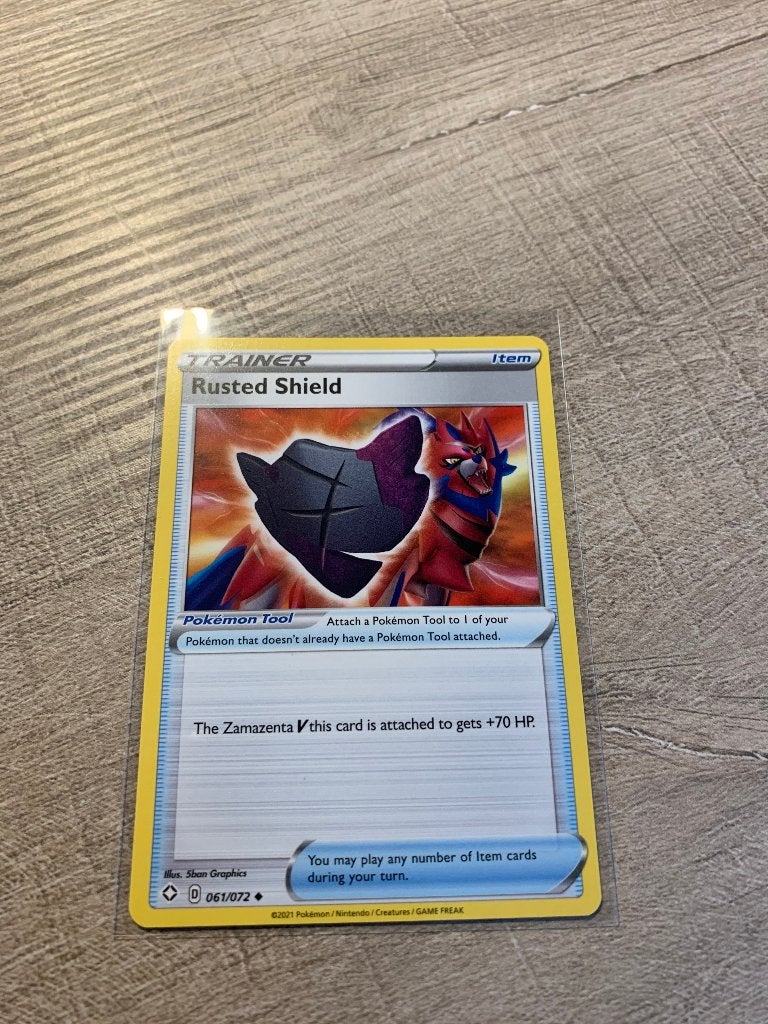 Rusted Shield 061/072 Shining Fates - Pokémon Kaart, Ophalen of Verzenden, Nieuw, Losse kaart