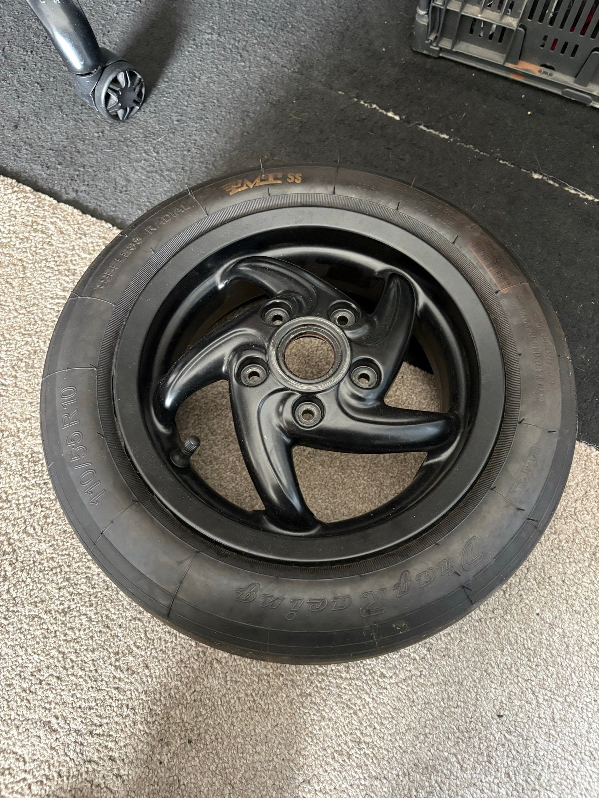 Gilera Stalker 10 inch DD velg met band, Ophalen of Verzenden