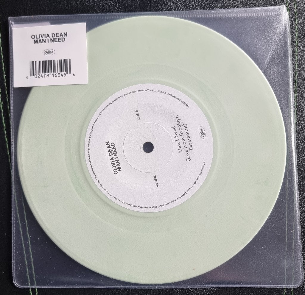 Olivia Dean Man I Need 7” Single Light Green, Limited edition, Ophalen of Verzenden, Nieuw in verpakking, Pop