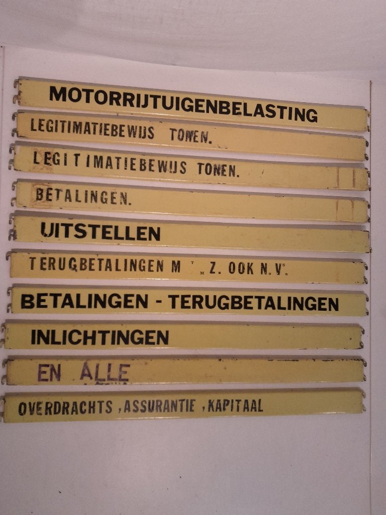 Bordjes met Tekst, Ophalen of Verzenden, Niet bekend, Niet bekend, Niet bekend
