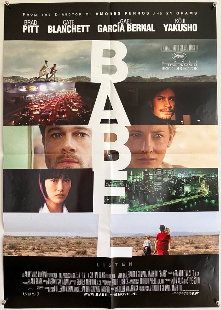 Babel (2006) - Originele filmposter, Verzamelen, Posters, Verzenden, Gebruikt, A1 t/m A3, Film en Tv