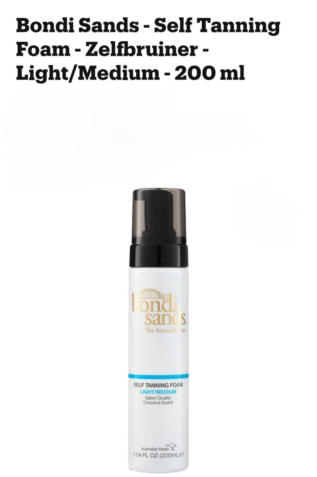 Bondi Sands Self Tanning Foam, Ophalen of Verzenden, Zo goed als nieuw, Gehele gezicht