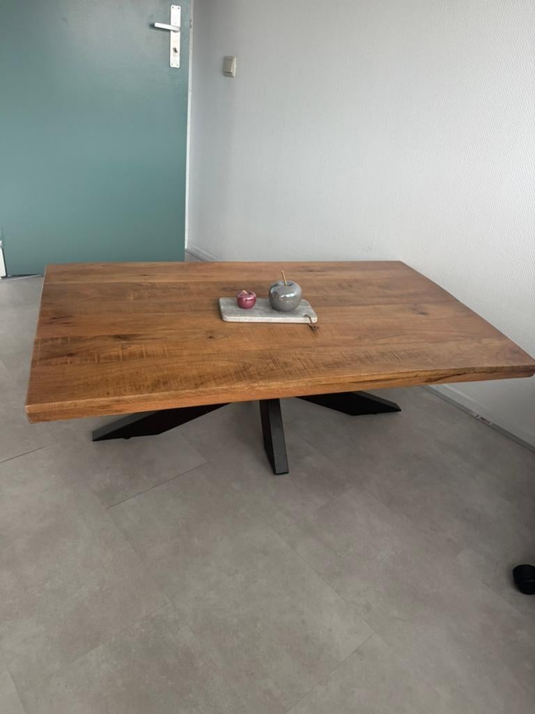 Eiken Salontafel 120x70x40, Ophalen, 100 tot 150 cm, Eikenhout, 50 tot 100 cm