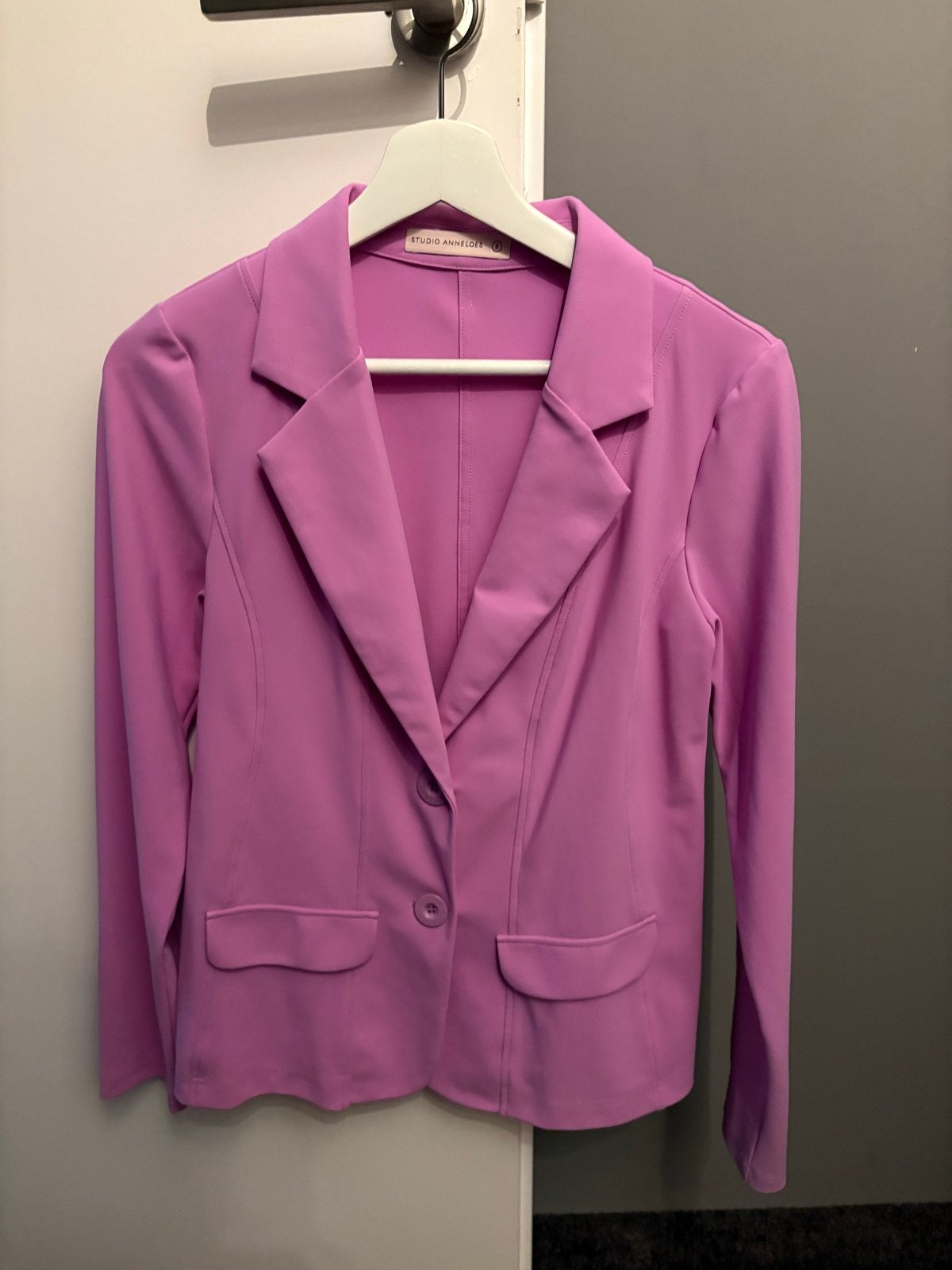 Studio Anneloes Travelstof Blazer Maat S, Paars, Ophalen of Verzenden, Zo goed als nieuw, Jasje