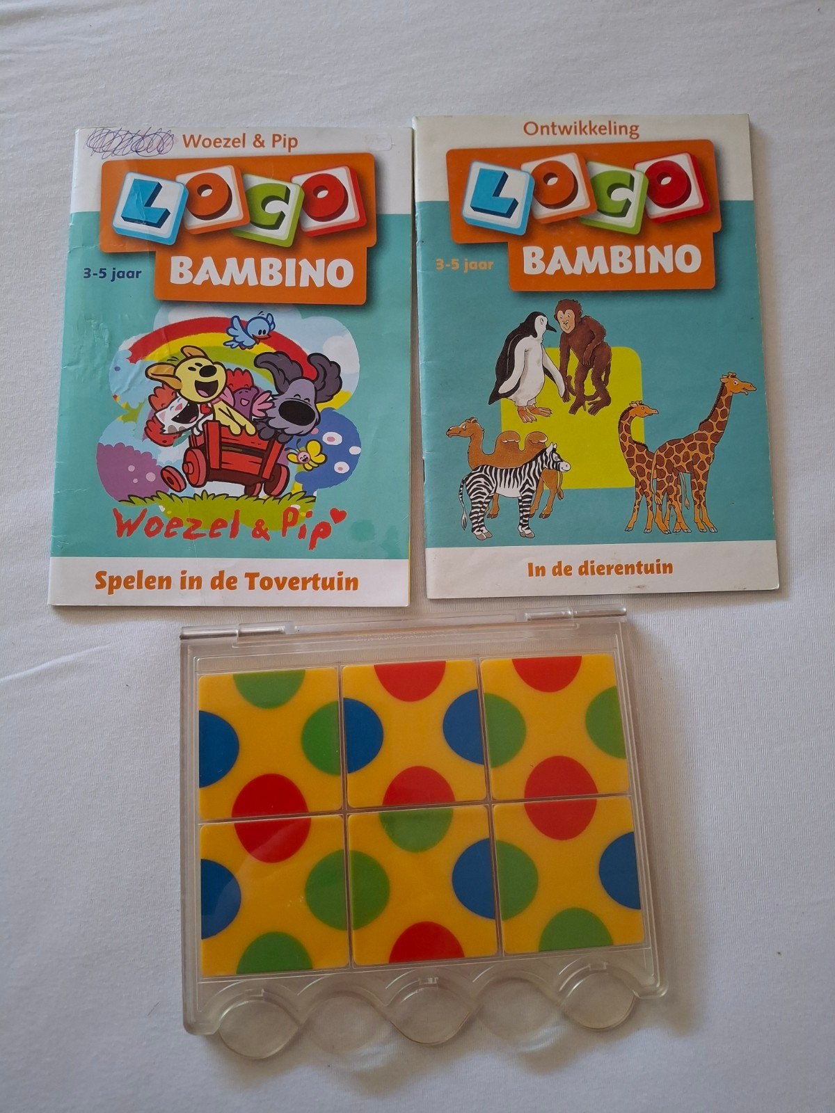 LOCO Bambino Woezel & Pip en Dieren puzzelset, Ophalen of Verzenden, Gebruikt, Puzzelen