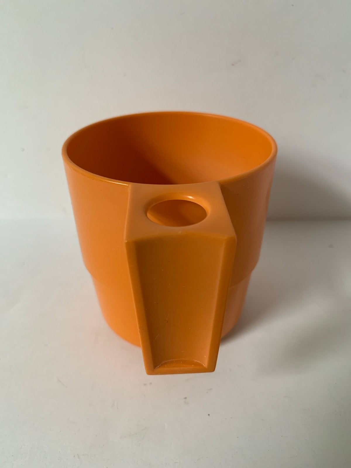 Vintage Oranje Kunststof Mok - Tiger Products Holland, Caravans en Kamperen, Ophalen of Verzenden, Gebruikt