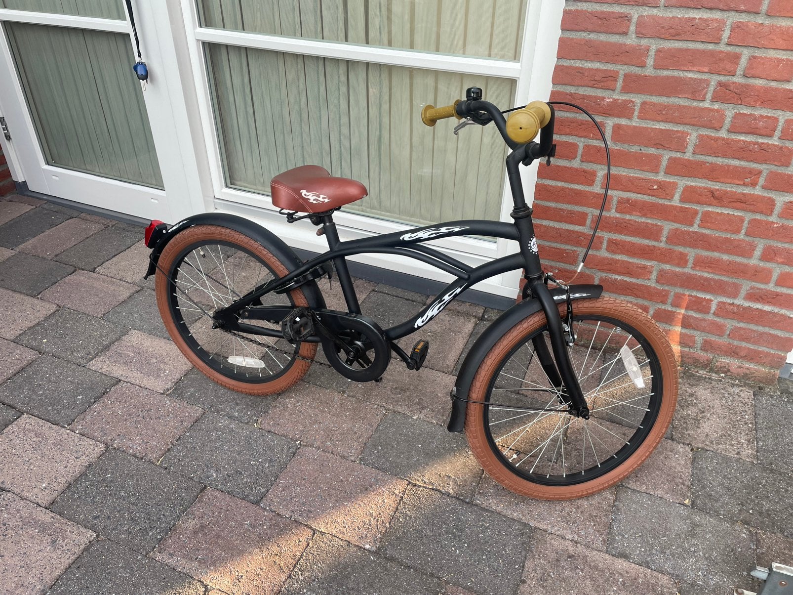 Jongens fiets, Ophalen, Gebruikt, Staal, Terugtraprem